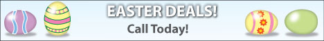 Call today for Easter savings!